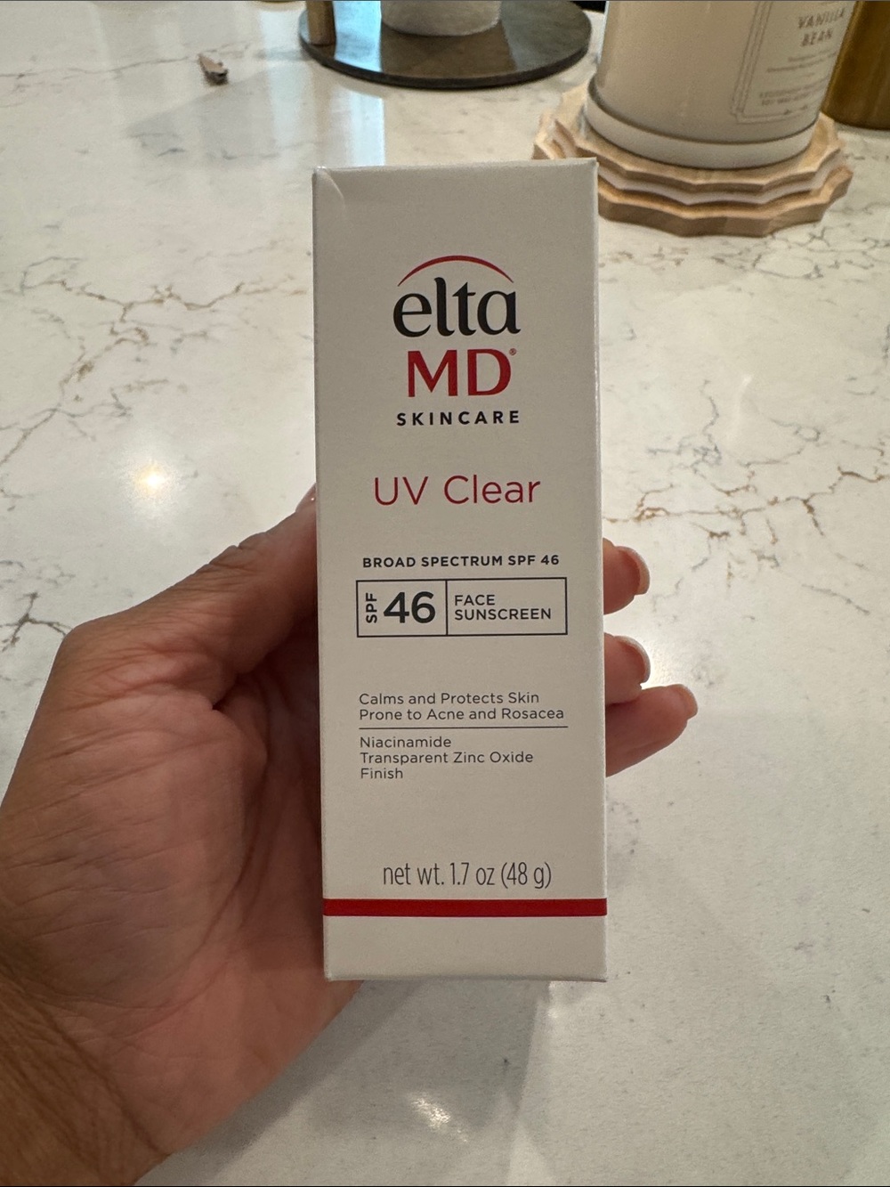EltaMD White and Red UV Clear SPF 46 Face Sunscreen